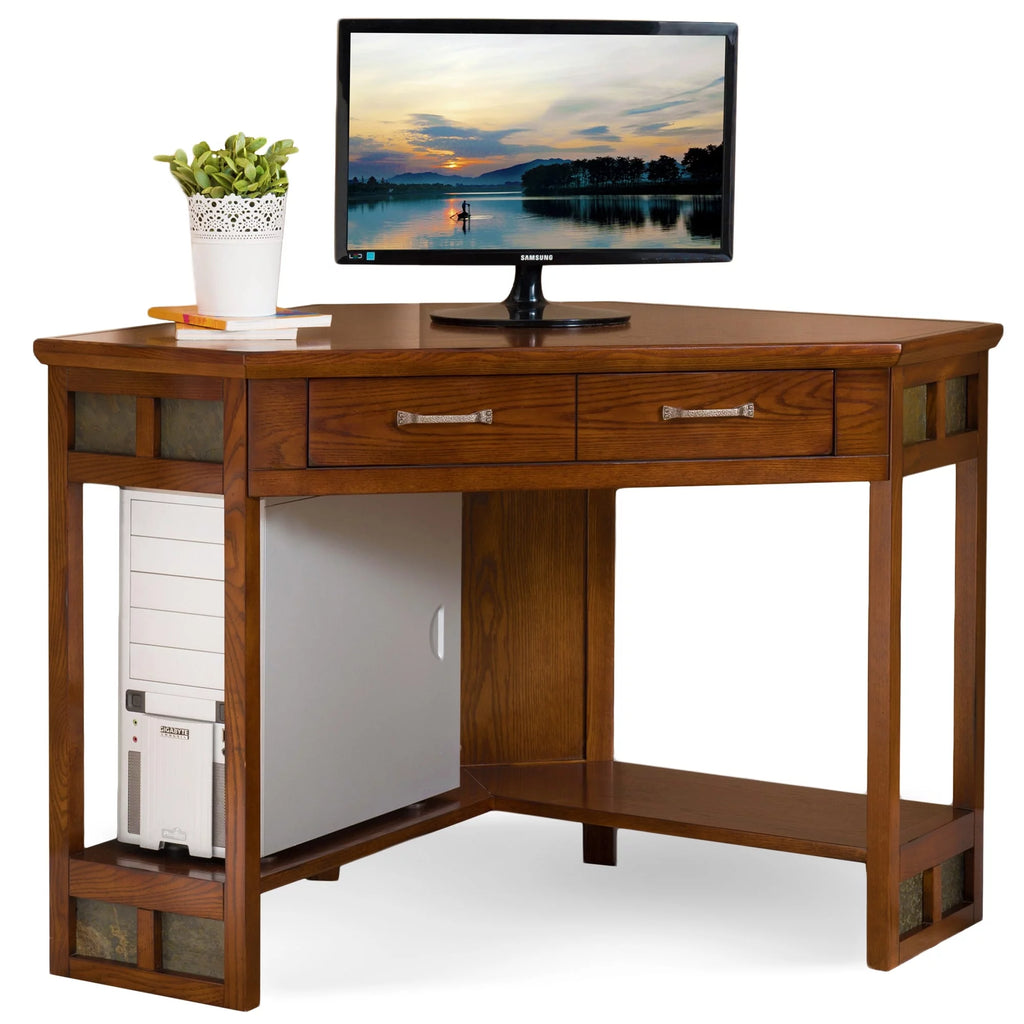 Black Oak Corner Writing Desk N3039