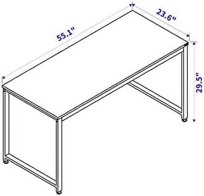 55.1" Computer Writing Desk with Metal Frame V134