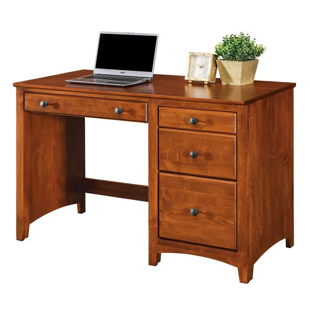 4-Drawer Alder Wood Desk D453023