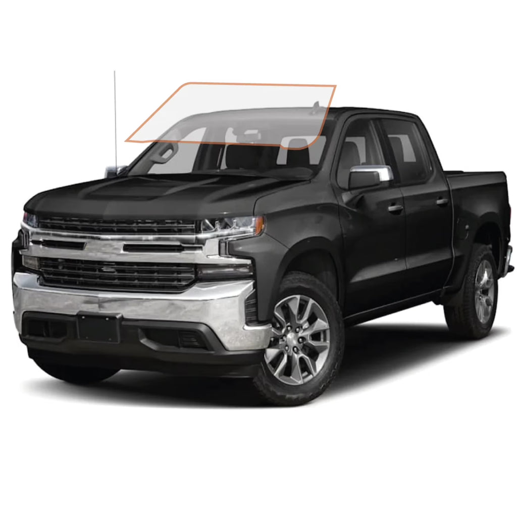 Precut Ceramic Window Tint Film for 2014-2018 Chevrolet Silverado 1500 Crew Cab Front Windshield 50% L6205