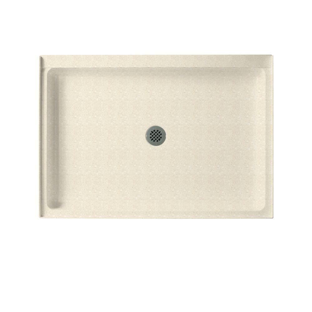 Solid Surface Shower Base in Pebble Z267