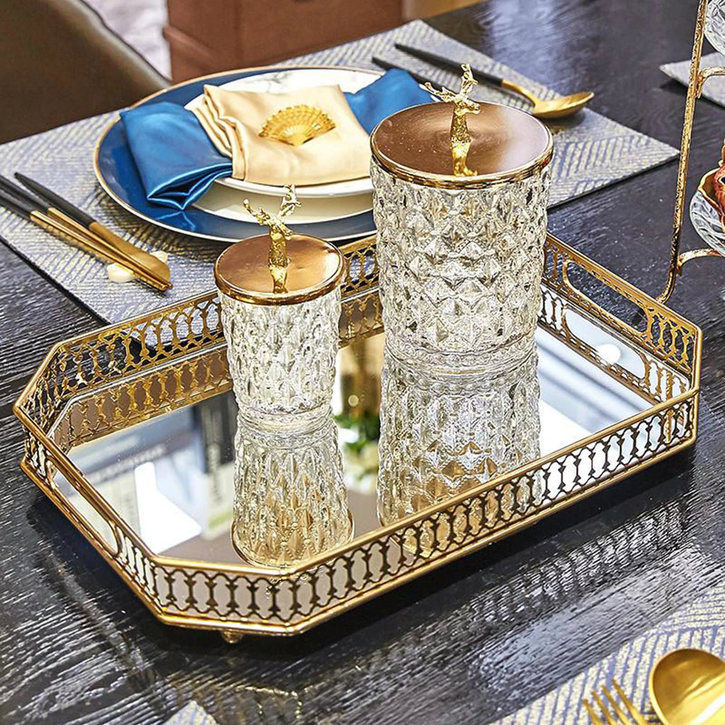 Gold Mirror Tray V685