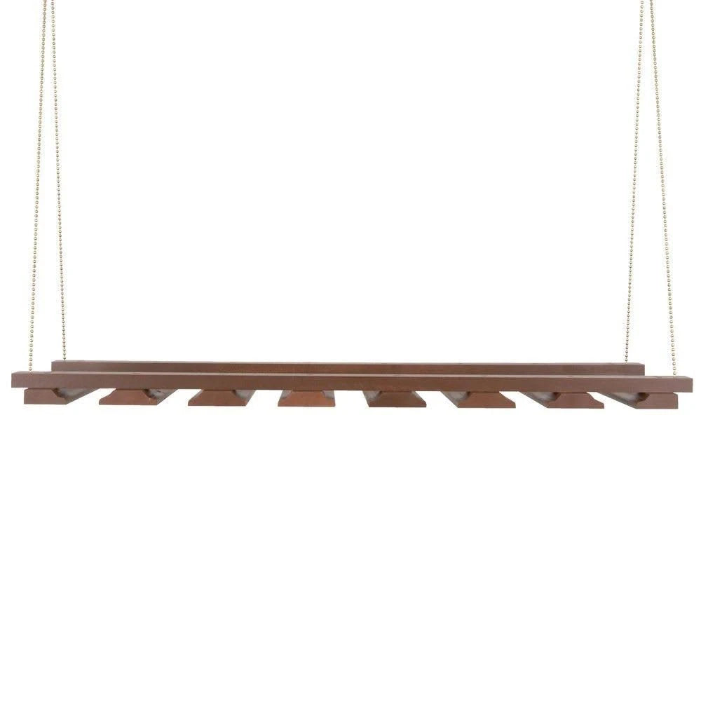 Walnut Glass Rack, 14 x 35 in. Z68499