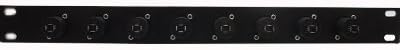 Two 8 Channel Speakon Compatible Rack Case Panel Mount 1 RU Space Unit X4241