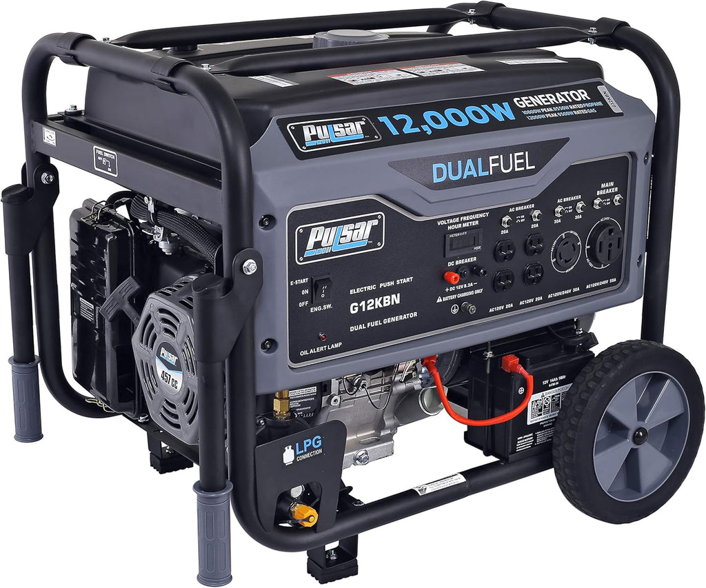 9500 Rated Watts Dual Fuel Generator S3845