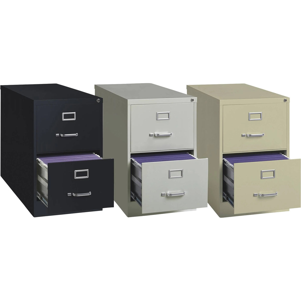 26.5-in Deep 2 Drawer Vertical File Cabinet Light Gray Q3775