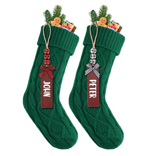 18Inch Cable Knitted Christmas Stockings J81585